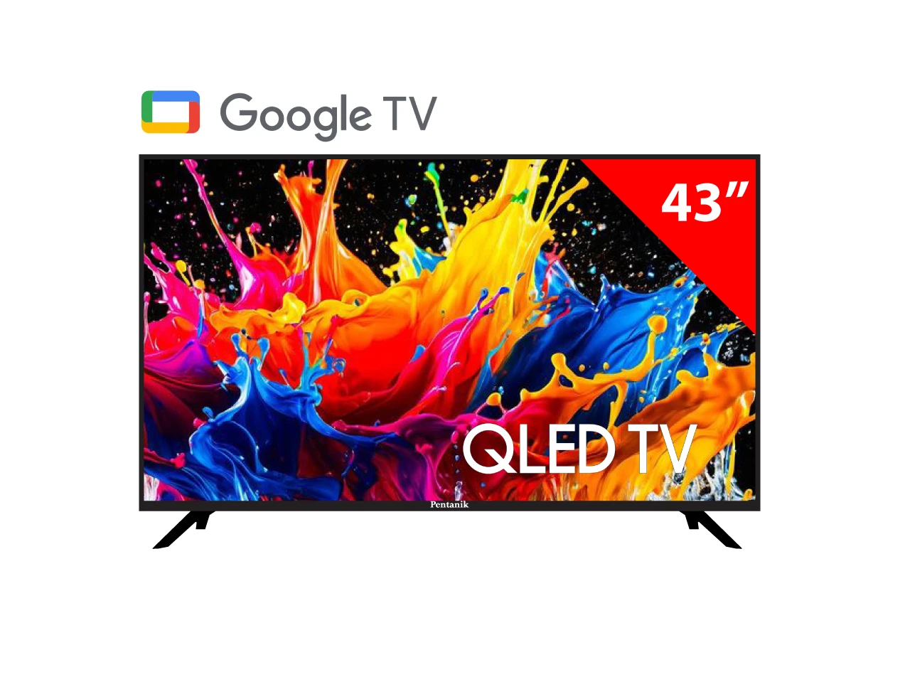 Pentanik 43 Inch Google 4k QLED TV