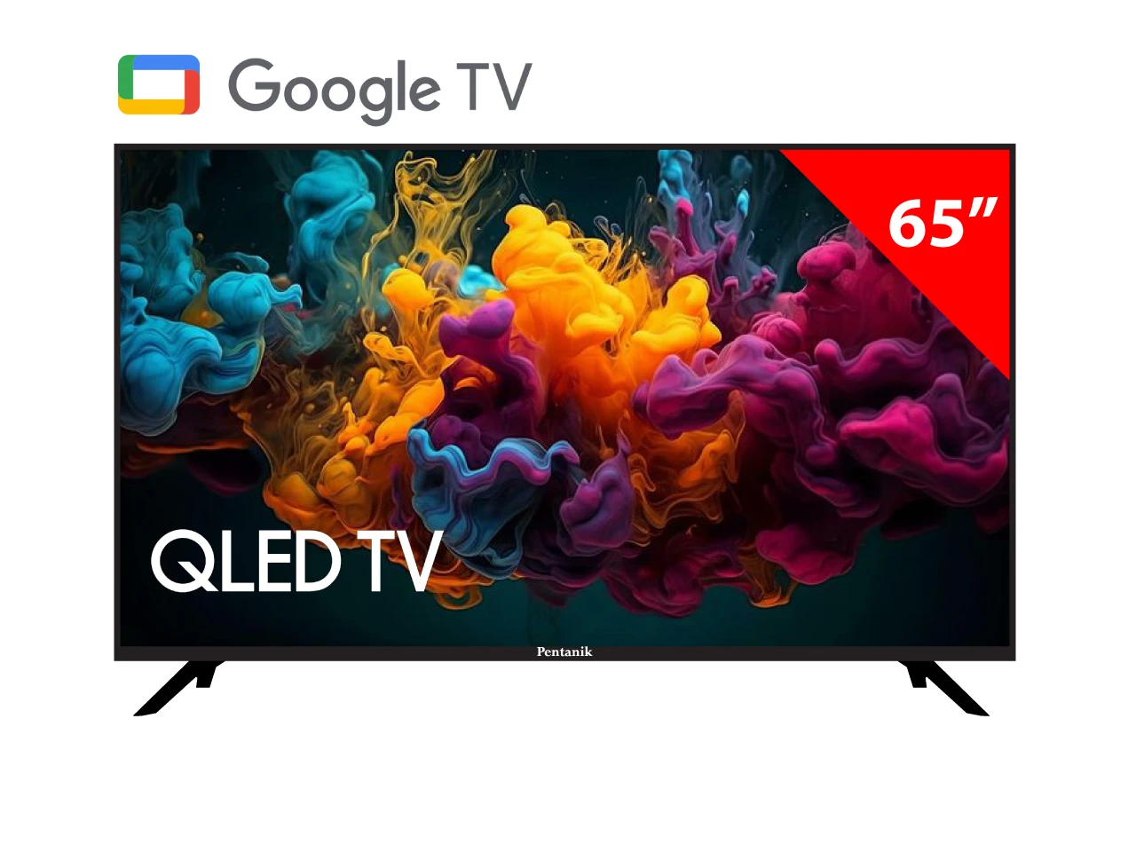 Pentanik 65 Inch Google 4k QLED TV
