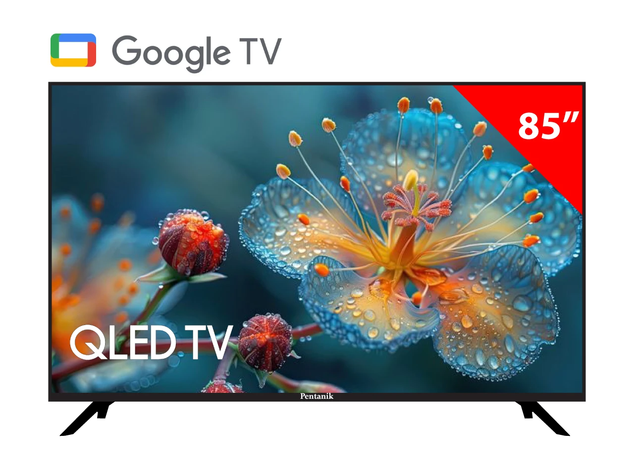 Pentanik 85 Inch QLED Google 4k TV