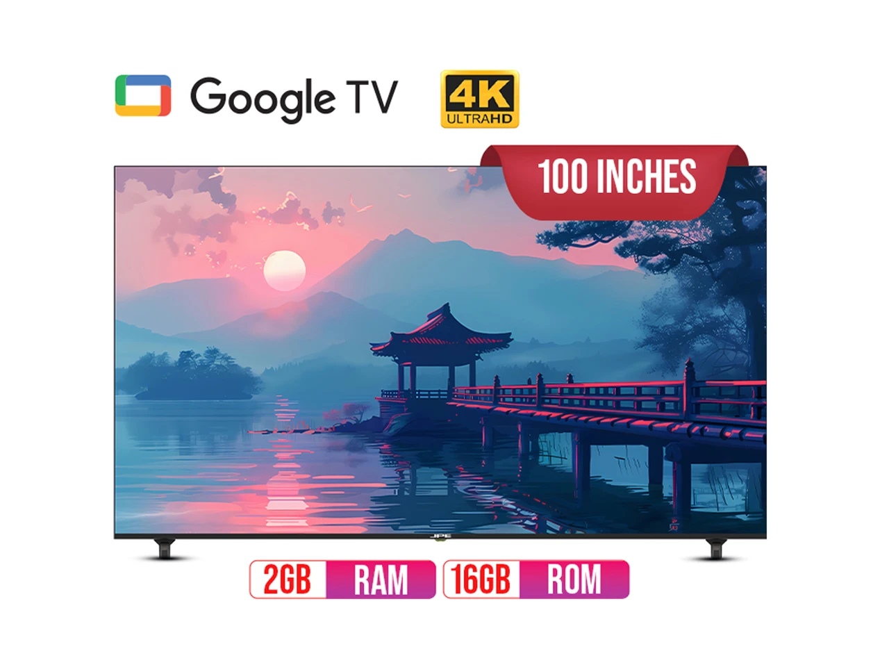 JPE 100 Inch Google Smart TV DLED 4K - E100F1A