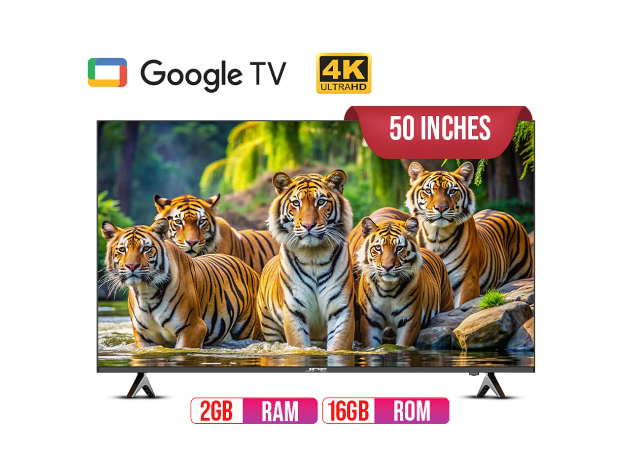 JPE 50 Inch Google Smart TV DLED 4K - E50Y71D