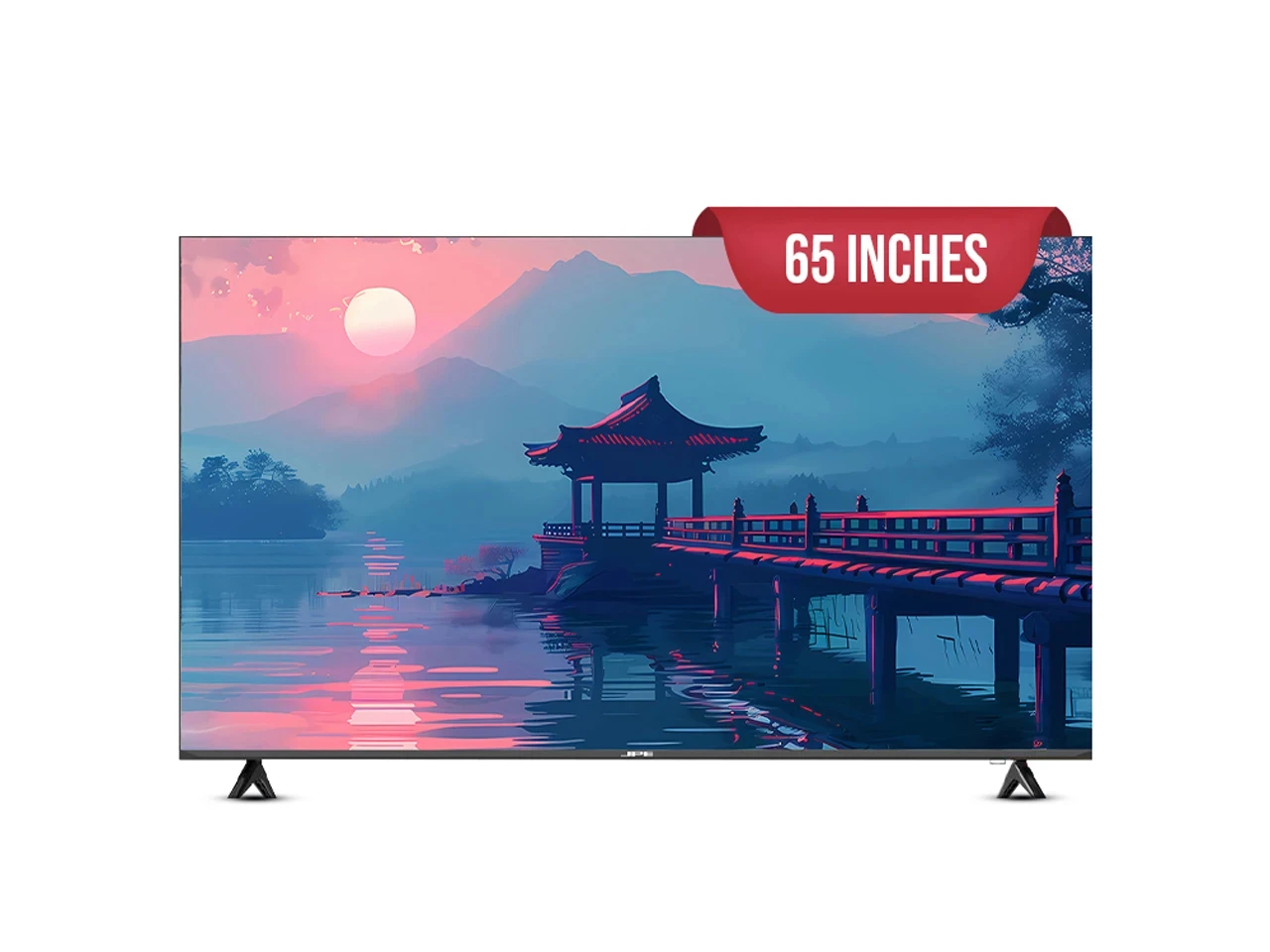 JPE 65 Inch Frameless Smart TV view 3
