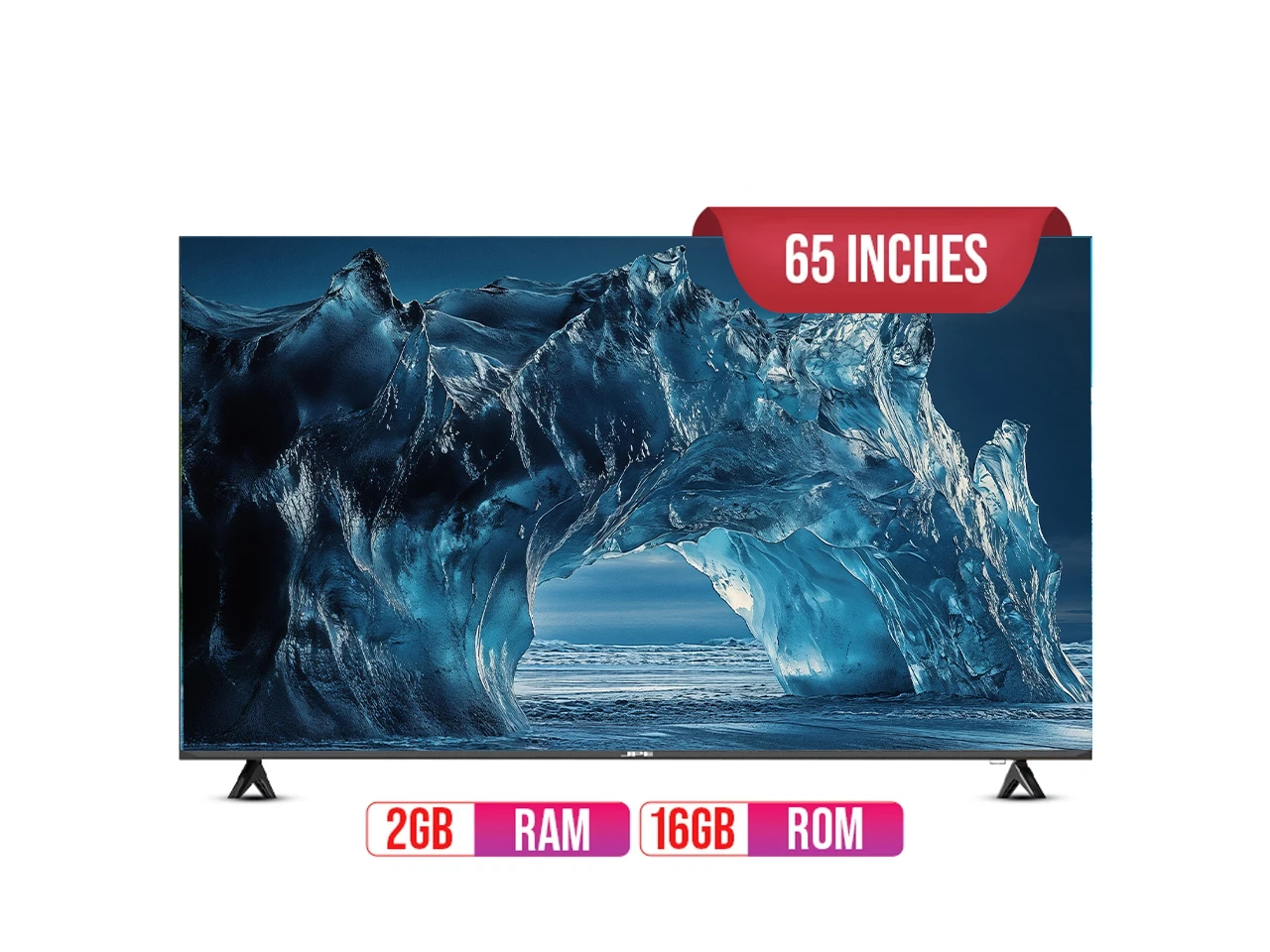 JPE 65 Inch Frameless Smart TV
