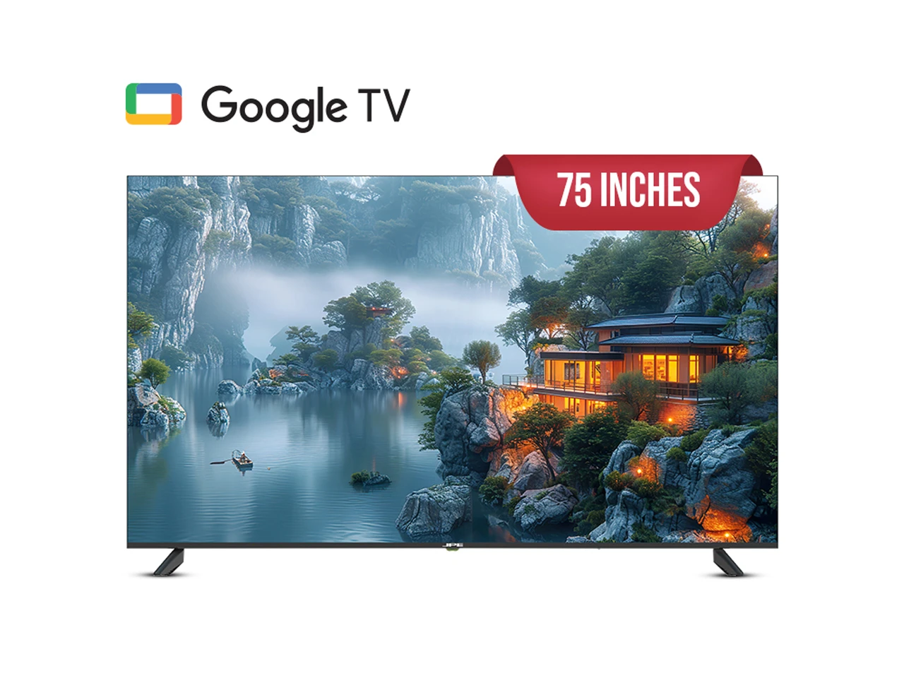 JPE 75 Inch Google Smart TV DLED 4K - E75F3 view 2