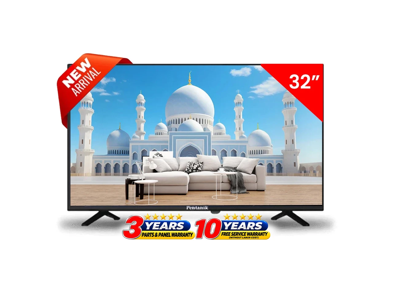 Pentanik 32 Inch Double Glass Voice TV