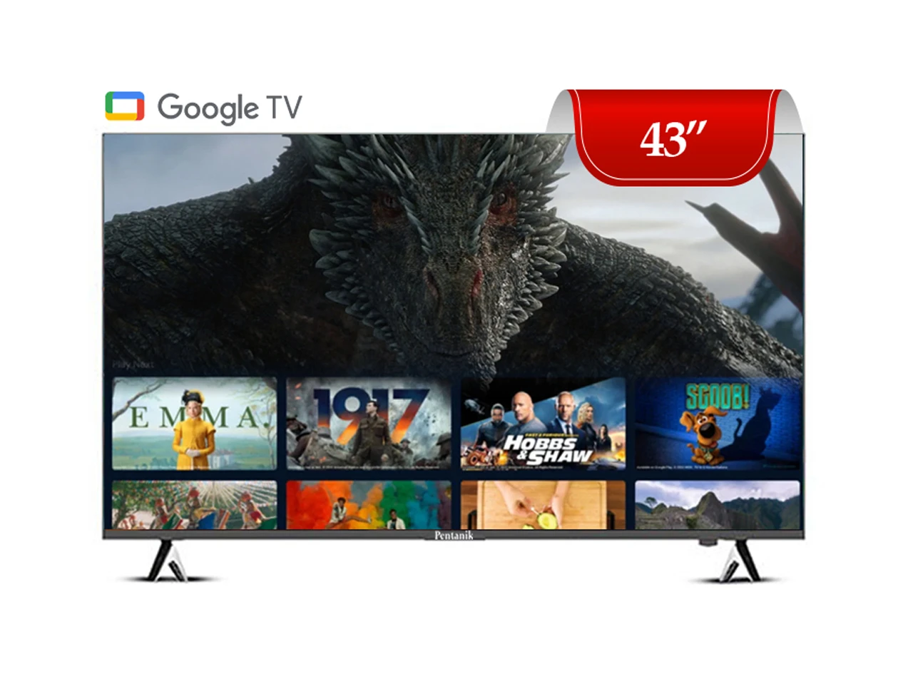 Pentanik 43 inch Google 4K Voice TV