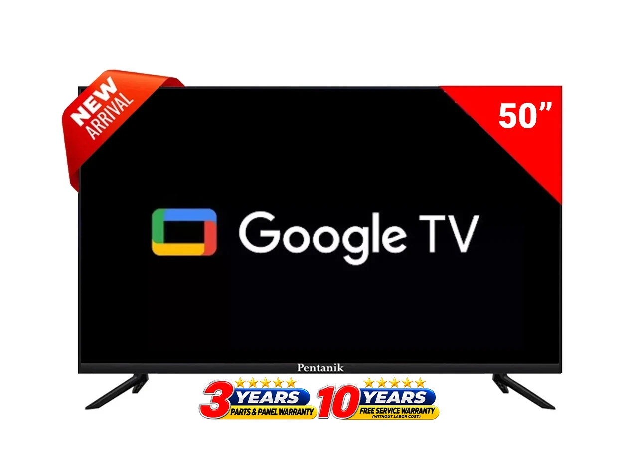 Pentanik 50 Inch 4K Google Voice TV