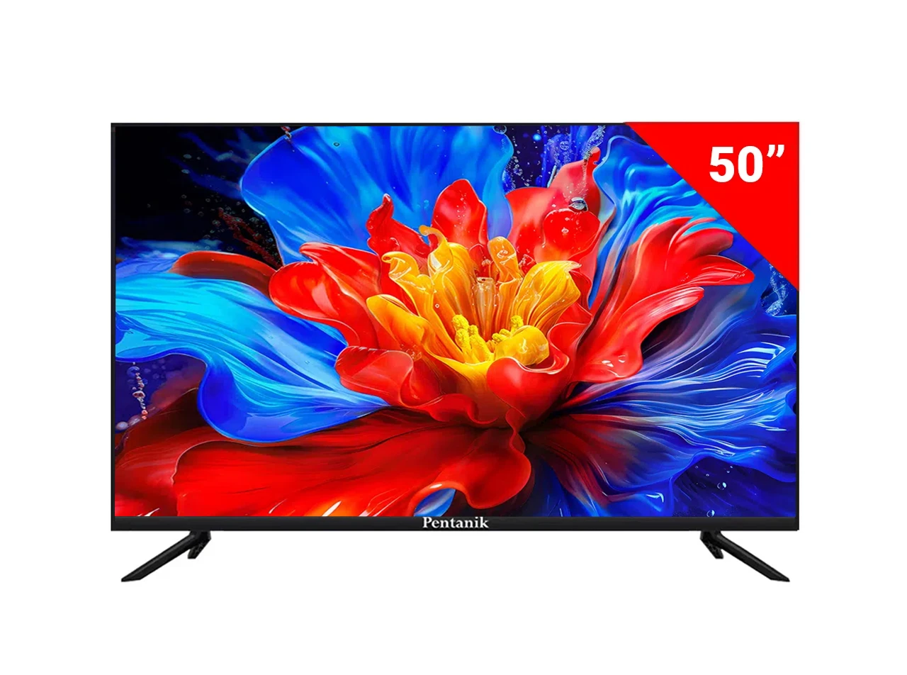 Pentanik 50 Inch 4K Smart Frameless Voice TV