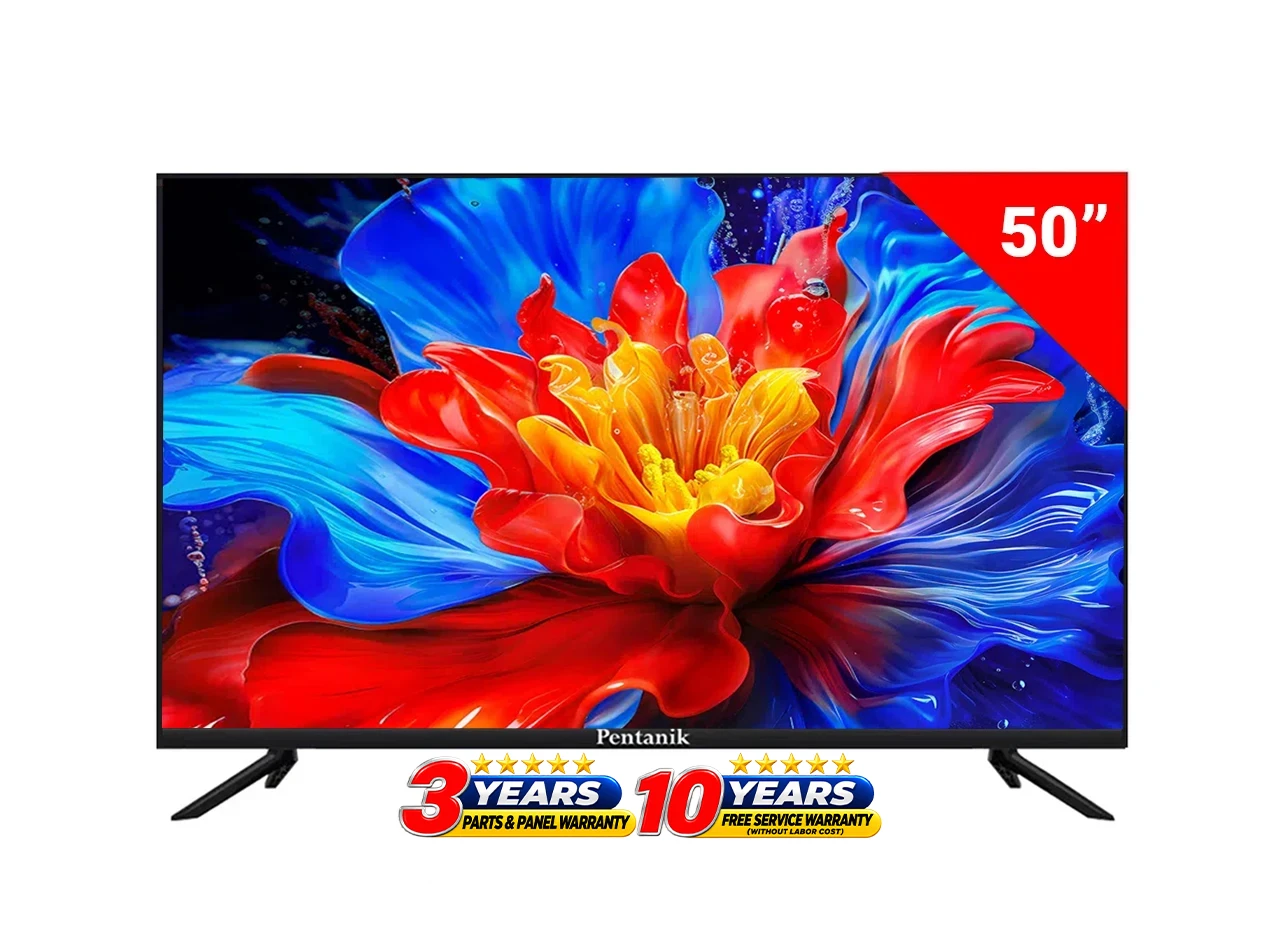 Pentanik 50 Inch 4K Smart Frameless Voice TV
