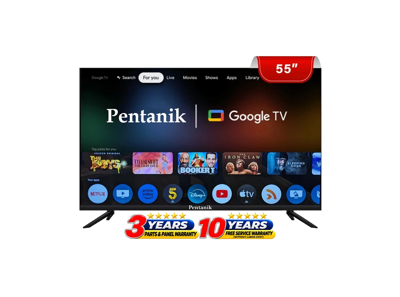 Pentanik 55 Inch Google 4k Voice TV