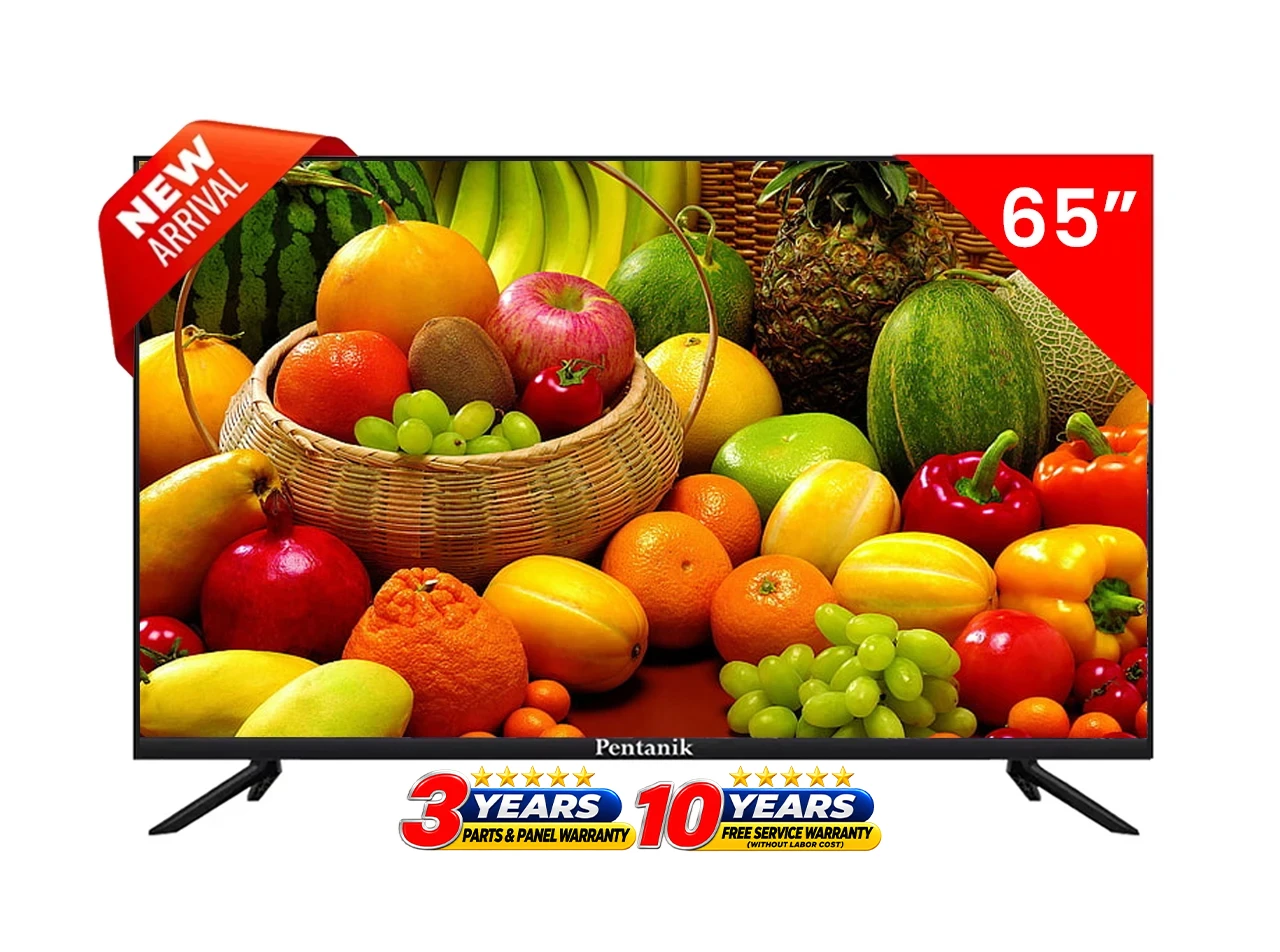 Pentanik 65 Inch 4K Voice Control Frameless TV