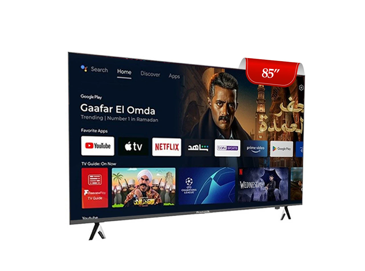 Pentanik 85 Inch Google 4K Voice Control TV view 4