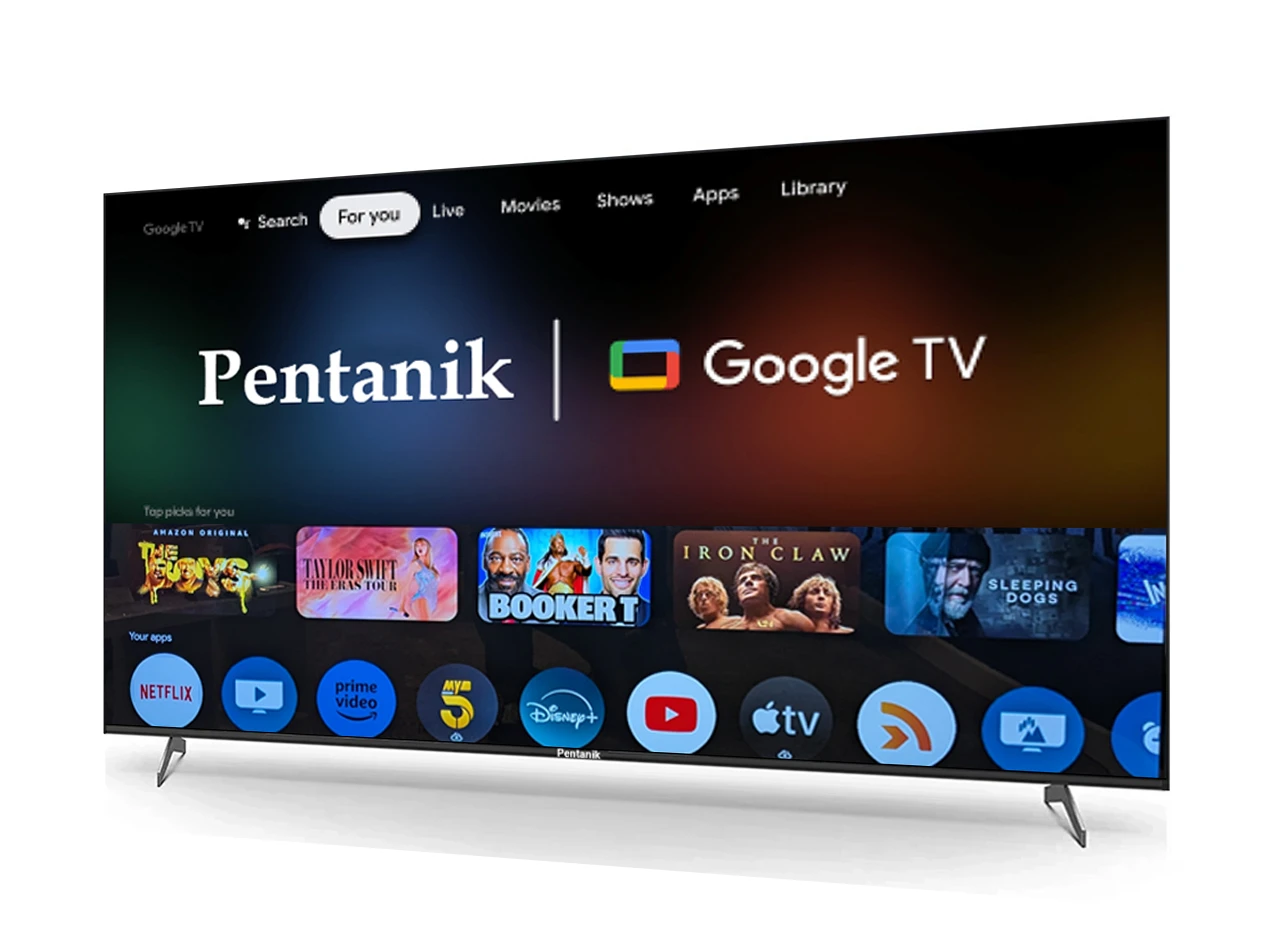 Pentanik Google TV 100 Inch 4K Frameless Voice Control view 3