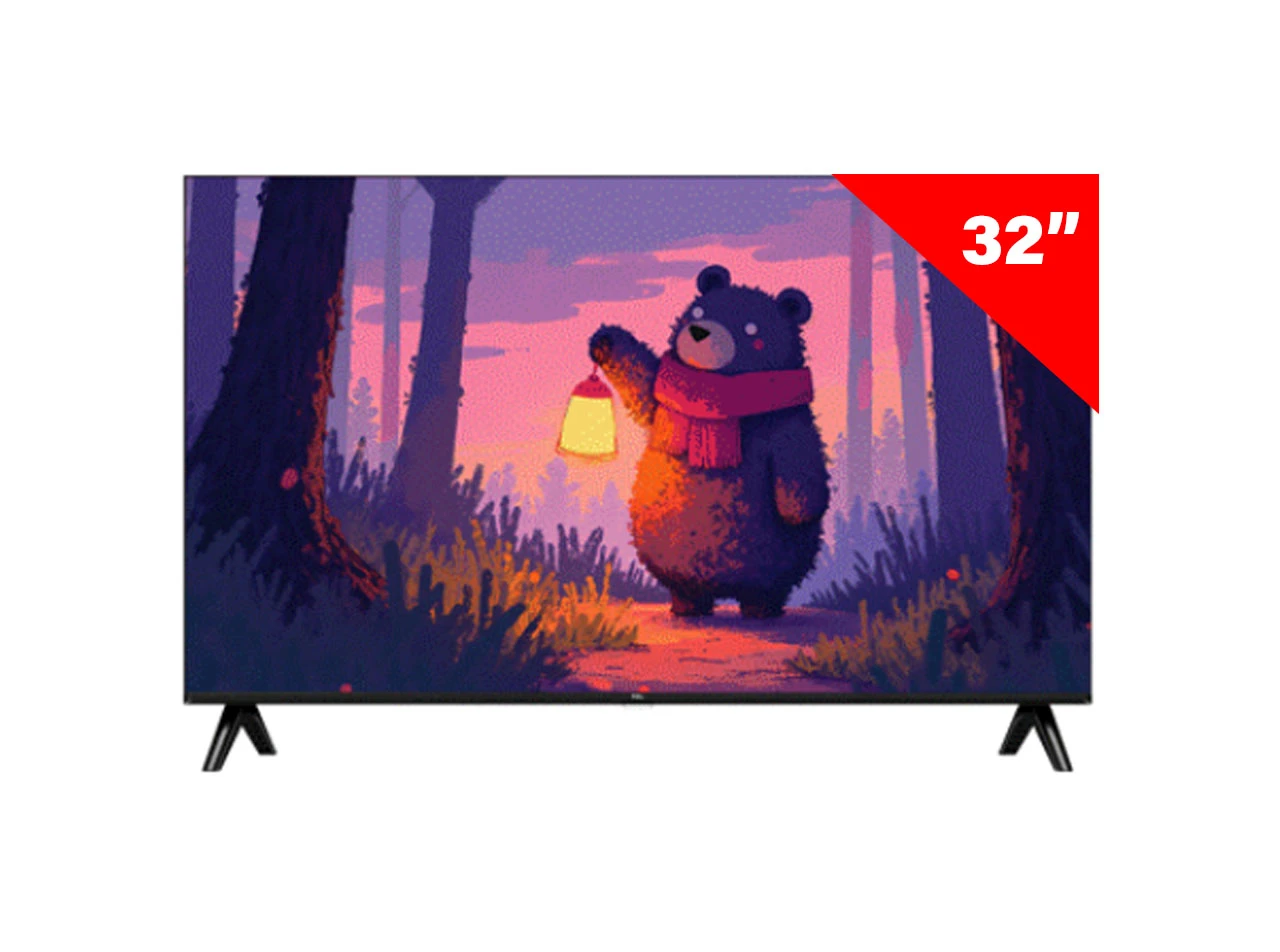 TCL 32 Inch Bezel Less Voice Control Google QLED 4K TV - 32S5K