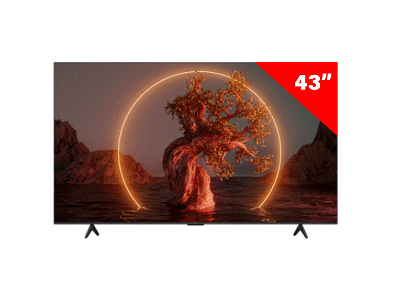 TCL 43 Inch Bezel Less Voice Control Google QLED 4K TV - 43S5K