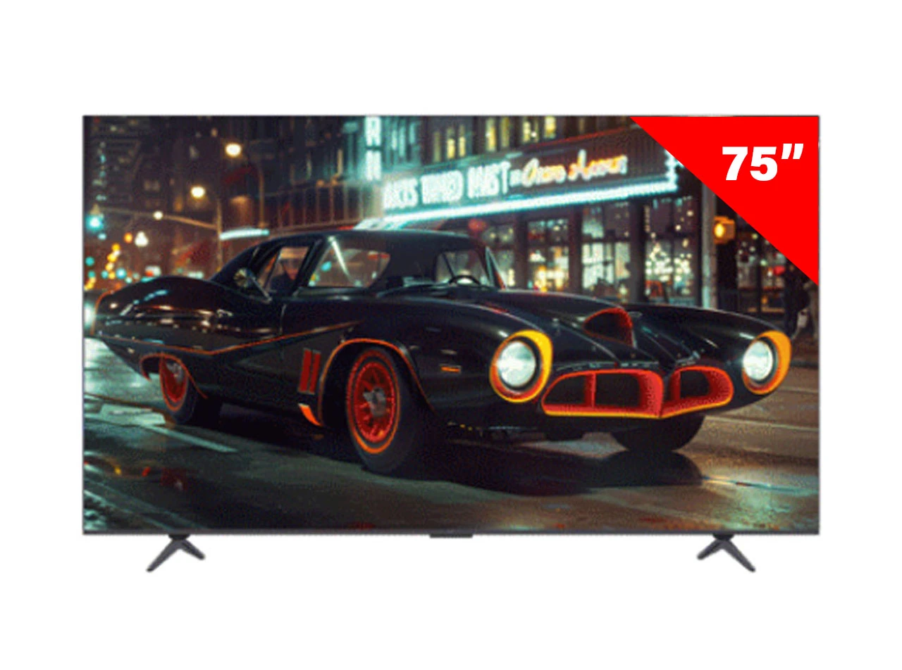 TCL 75 Inch Bezel Less Voice Control Google QLED 4K TV - 75P8K0
