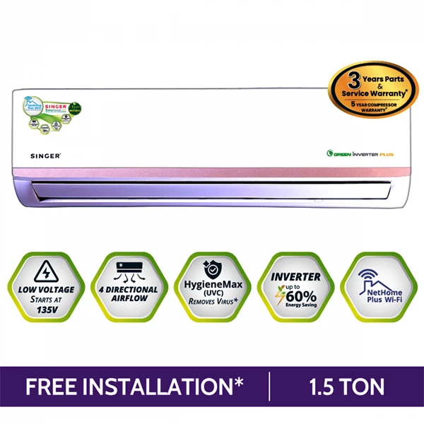 SINGER Green Inverter Smart AC | 1.5 Ton | 18AG13GRIM view 2