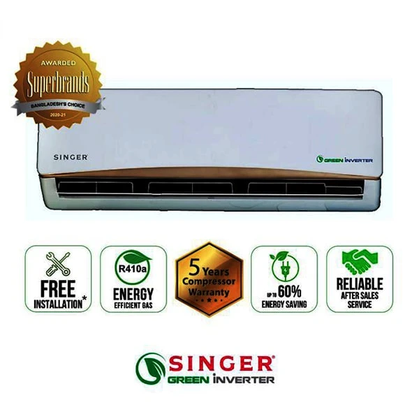 Air Conditioner 1.5 Ton SINGER Green Inverter view 2