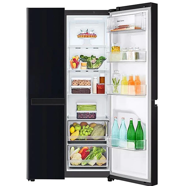 LG 643L SIDE-BY-SIDE-FRIDGE WITH LINEAR COMPRESSOR IN WESTERN BLACK view 2