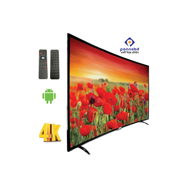 Linnex 55 Inch Smart Android Curved LED TV-Black view 2